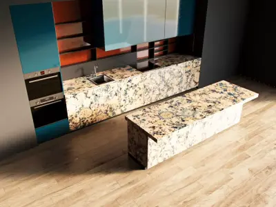96-Kitchen12 glossy 8 3D model