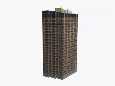 444 Queen Street Low-poly 3D model