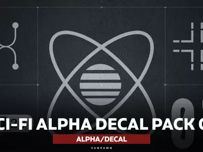 Sci-Fi Alpha Decal Pack Vol 01 Texture