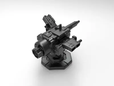 scifi weapon 3 3D print model