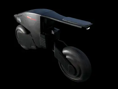 Cyberpunk Motorcycle Concept Design 3D model