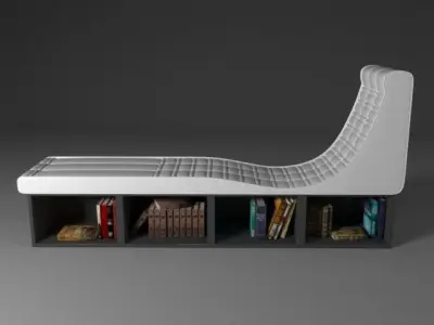 Armchair - windowsill 3D model