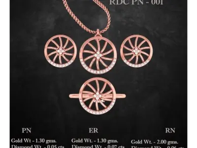 25 Pendant Earrings set 3dm stl 3 view renders  3D print model