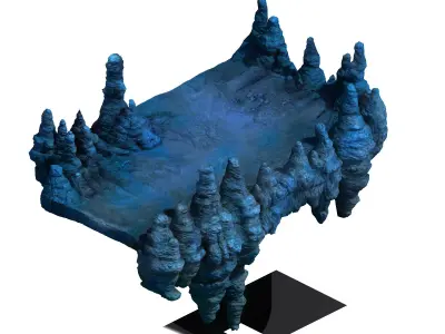 Magic Palace - Stone Road 001 3D model