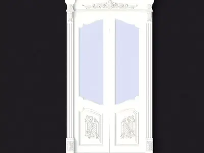 door High quality 3d models for processing on a cnc machine  3D model