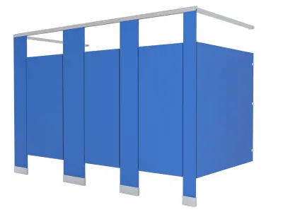 Toilet Stall-002 3D model