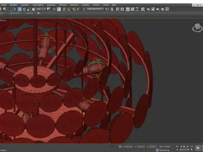 ASOLA chandelier Low-poly 3D model