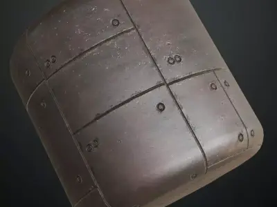 Sci-Fi Wall PBR Seamless Texture