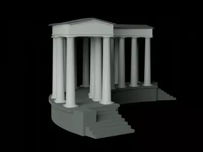 Vorontsov Palace Colonnade Odessa 3D model