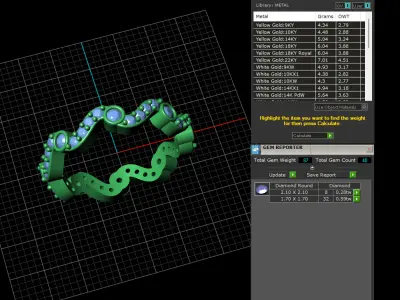 A Dance of Light The Sculptural Diamond Eternity Band 3D print model