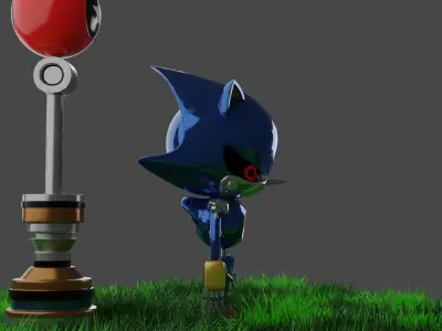 Metal Sonic 3D model