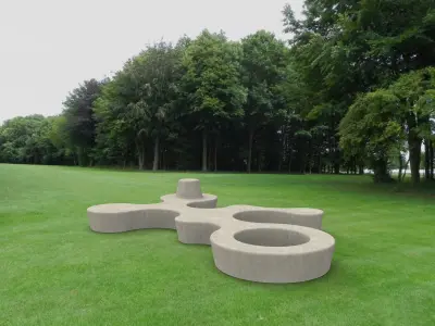 Street Bench Set 3D model