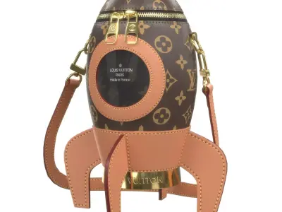 Louis Vuitton Rocket Shuttle Wallet Bag Low-poly 3D model