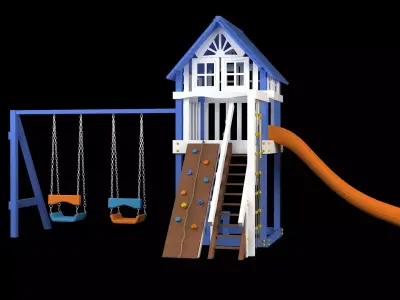 Slide Climber Playground  3D model
