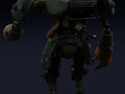 robot with arms and legs 3D model