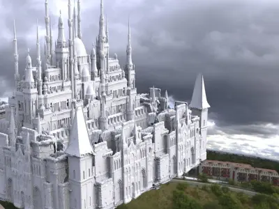 High Elf Cathedral City 3D model