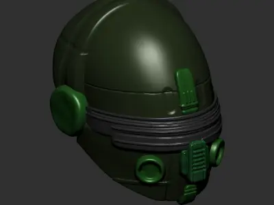 helmet high poly sculpt 3d printable  3D model