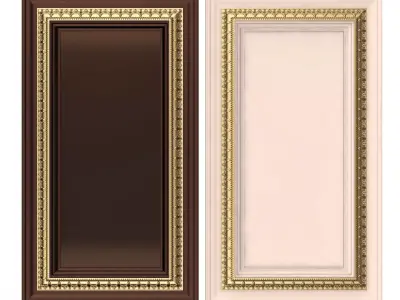 Carved Door Classic 01701 Low-poly 3D model