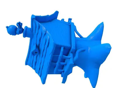 bird house -  bird house stl -  wooden bird house  3D print model