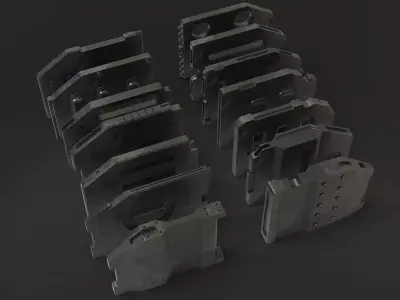 scifi doors minipack vol2 3D model