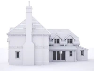British House Borehams Yard 3D model