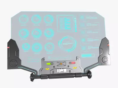 Sci-fi Monitor  7 3D model