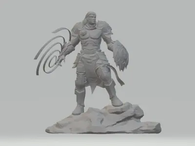 statue Gideon gameplay paragon 3D print model