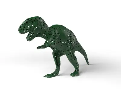 TRexDinosaur Voronoi Low-poly 3D model