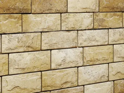 Stone Wall 3D model