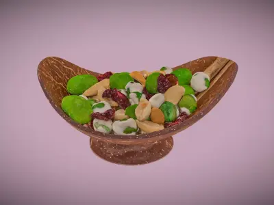 Wasabi and Nuts Trail Mix 3D model