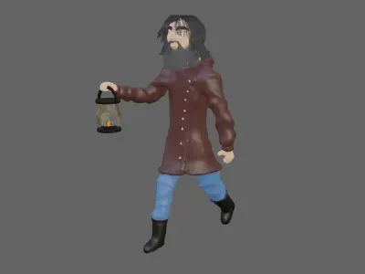 Lanterneiro - Lantern Man 3D model