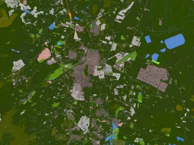 Mexico City USA Feb 2021 Low-poly 3D model Low-poly 3D model