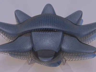 0163 - Parametric Shade Structure 3D model