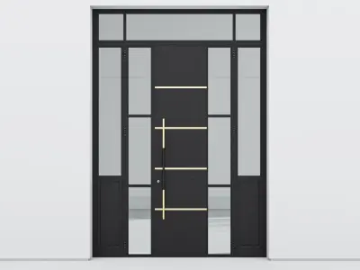 Aluminium door 287 3D model