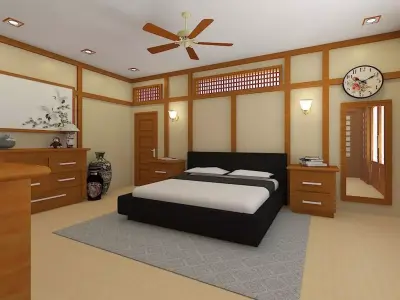 Bedroom japan style 3D model