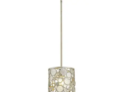 Mcguire 1 - Light Single Drum Pendant - 2 colour 3D model