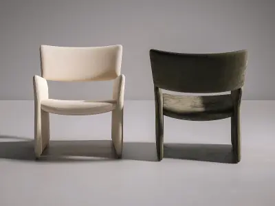 Crown Easy Chair 3D model