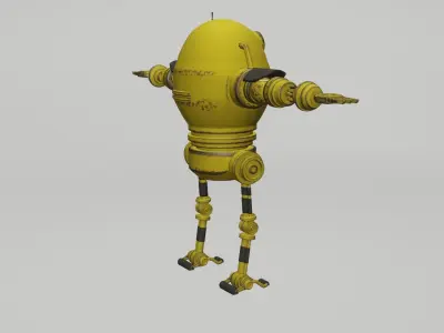 Robot with arms and legs 3D model
