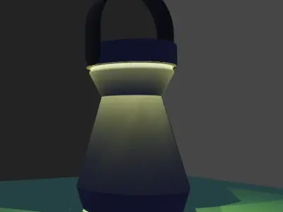 TABLE LAM Free low-poly 3D model