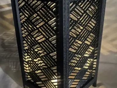 Kumiko Japanese Shoji Lantern - Hishisannoji-Kuzushi 3D print model