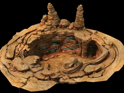 Space Meteor - Great Earth Pit 01 3D model