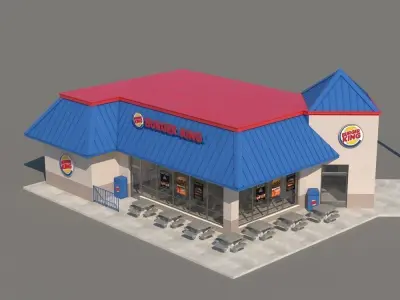 Burger King Restaurant 3D model