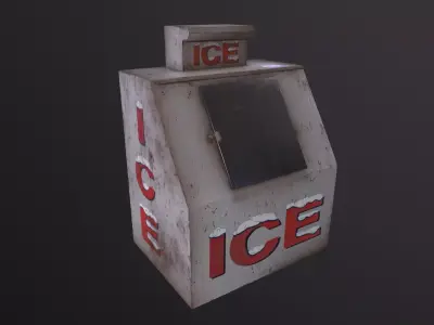 Ice Machine 3D Model Low-poly 3D model