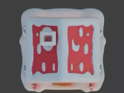 Cozy Winter Christmas Log Cabin 3D Model Low-poly 3D model