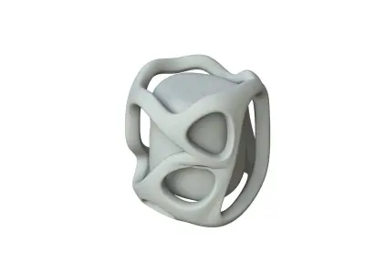 SciFi Shape Object Low Poly Low-poly 3D model 38