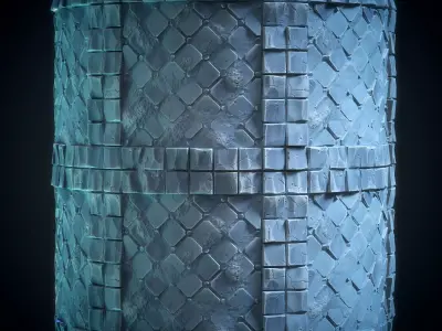 Stone Floor Ice material - VOL 07 - Maps - SBsar Texture