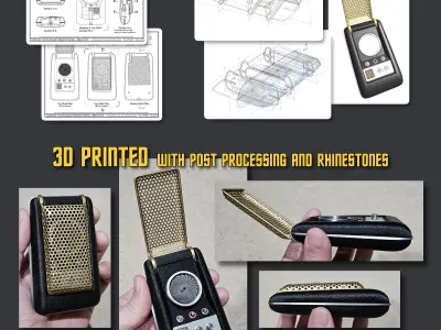 Star Trek TOS Communicator 3D print model