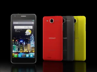 Alcatel One Touch 6033X Idol Ultra Low-poly 3D model