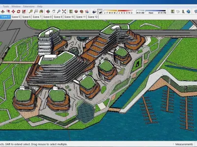Sketchup Shopping Center A2 3D model
