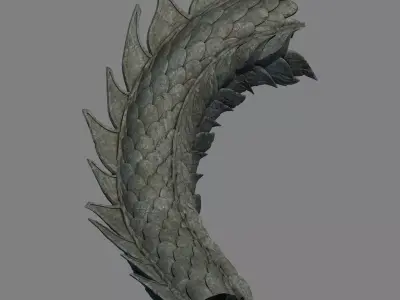 Rocking Mountain - Stone - Long body 01 3D model